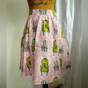 NWT RETROLICIOUS A-Line Flared Swing Skirt With Pockets Size S